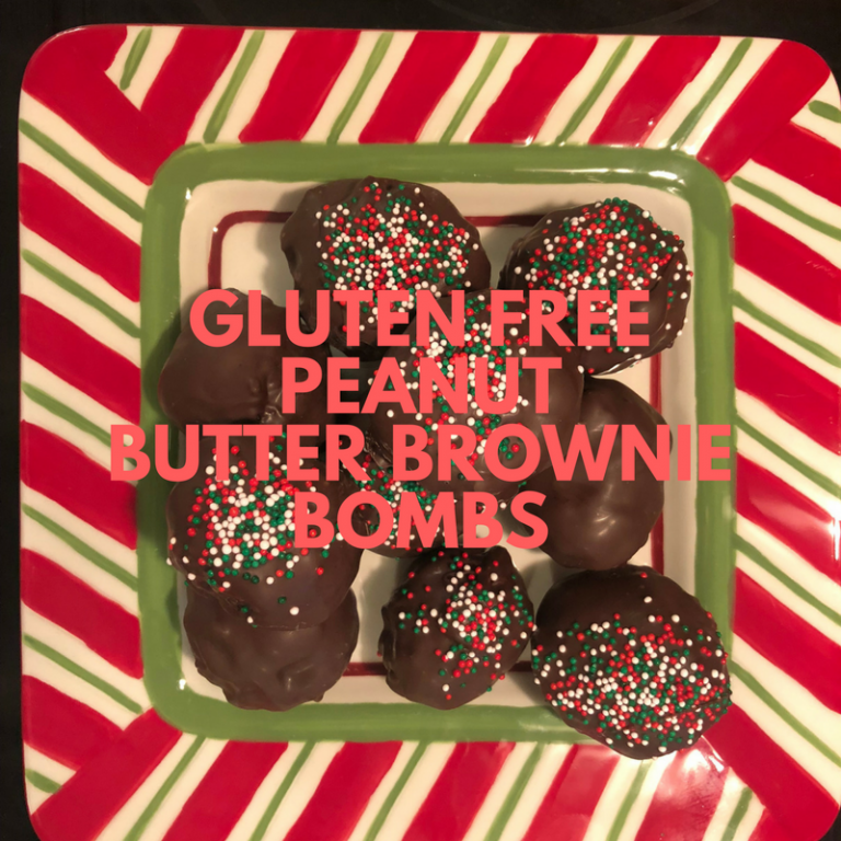 Gluten Free Peanut Butter Brownie Bombs