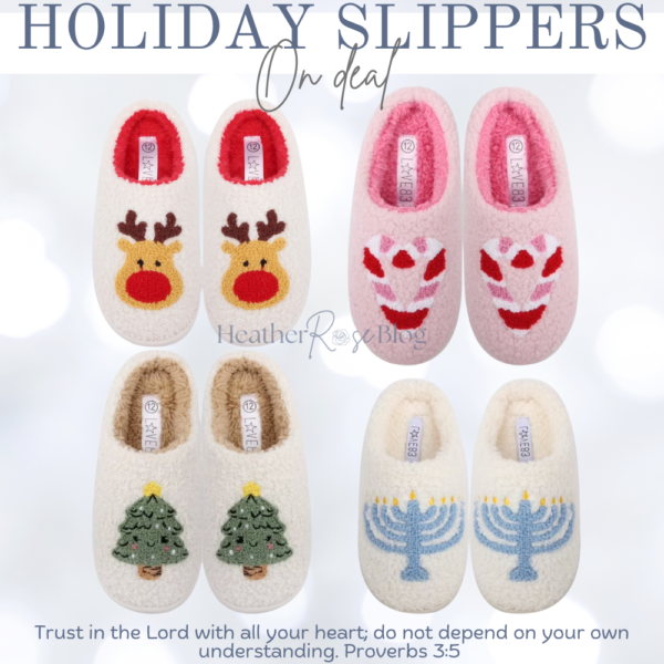 Kids holiday slippers