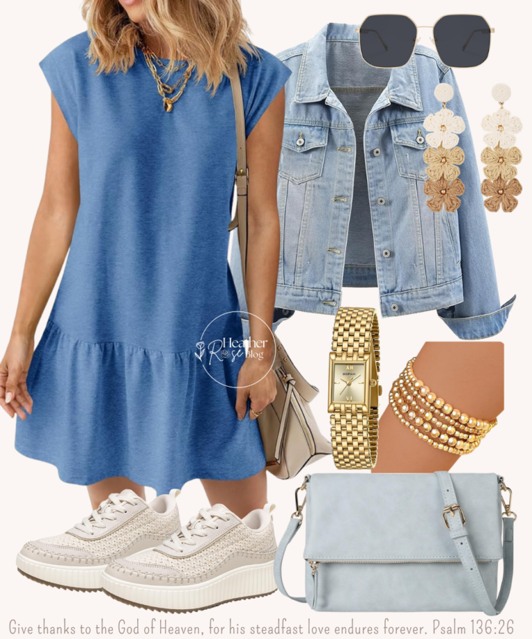 blue dress outfit