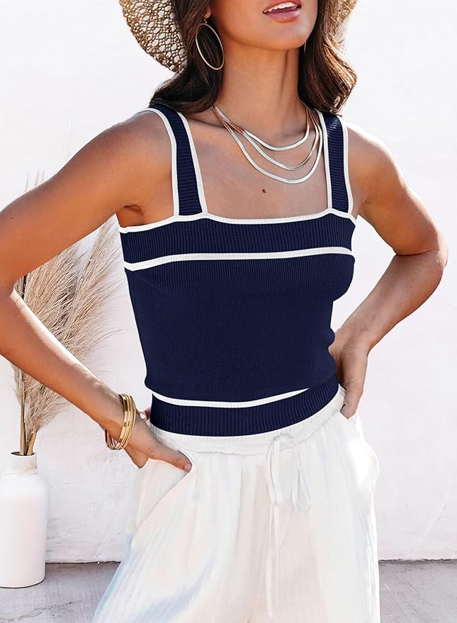 color block tank top