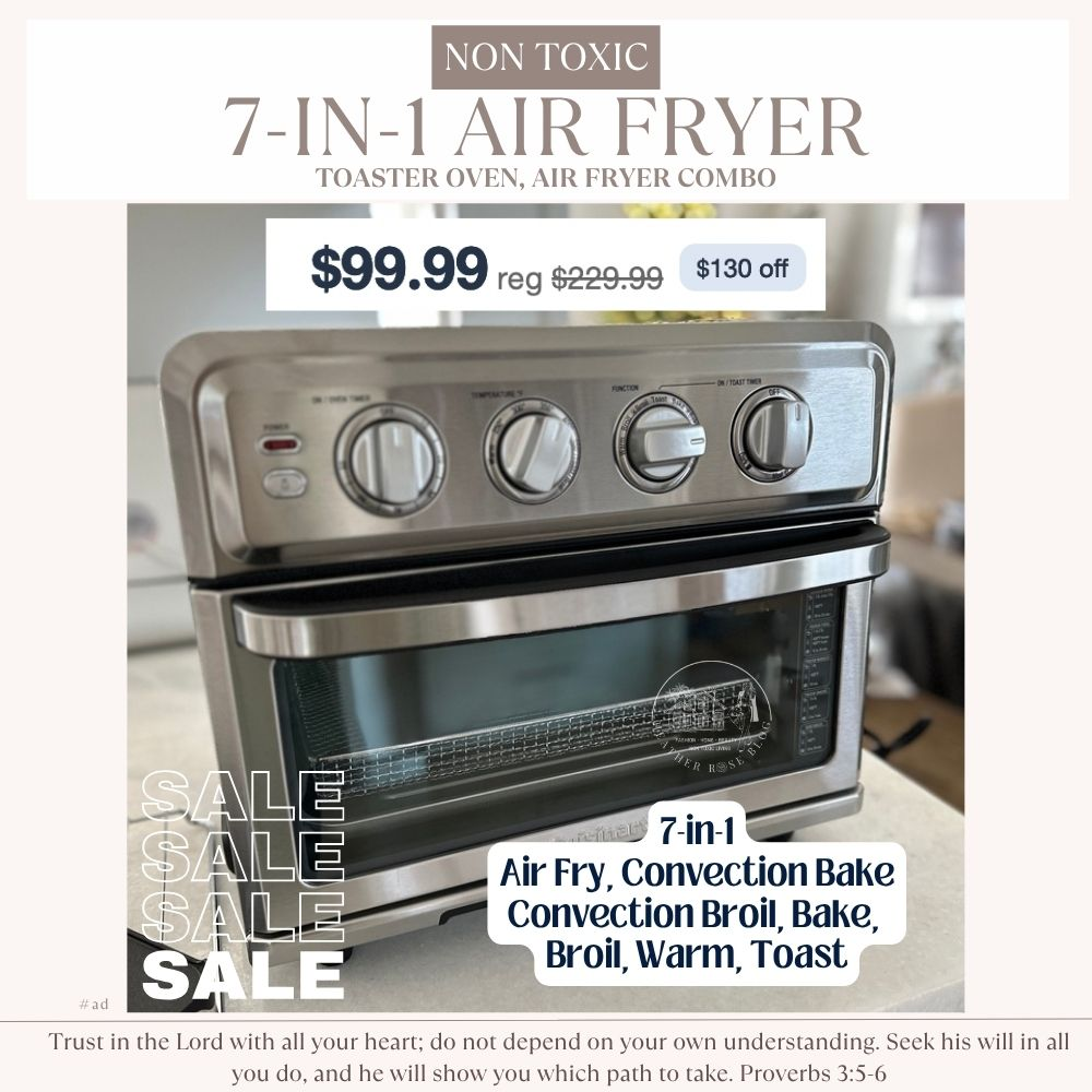 👏BACK to the LOWEST it ever goes! I can’t rave about this non toxic, fully Stainless 7-in-1 air fryer toaster oven that does it all enough! 🔗⤵ who has it?